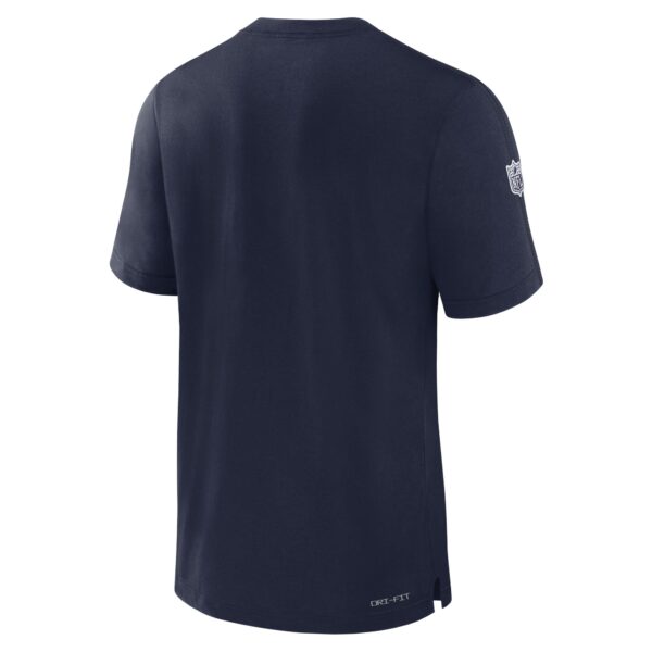 Men's Nike Navy Dallas Cowboys 2024/25 Sideline Player Tri-Blend Performance T-Shirt - Image 3