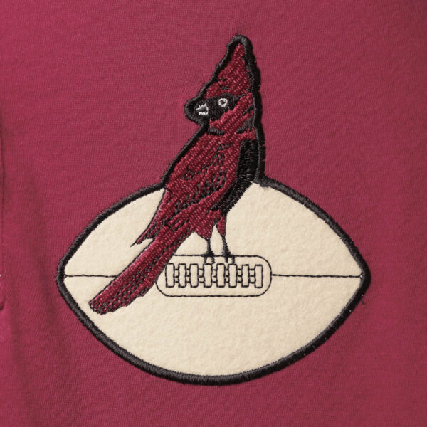 Men's Mitchell & Ness Cardinal Arizona Cardinals Historic Logo Ultimate Play Henley 3/4-Sleeve Raglan T-Shirt - Image 4
