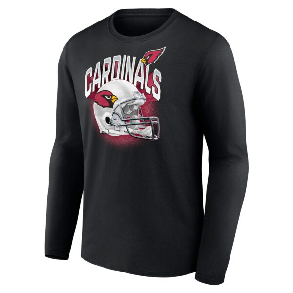 Arizona Cardinals End Around Helmet Graphic Long Sleeve T-Shirt - Mens - Image 2