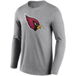Arizona Cardinals Neutral Colour Logo Long Sleeve T-Shirt - Mens