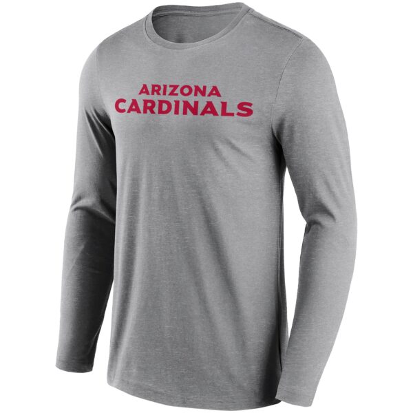 Arizona Cardinals Neutral Colour Wordmark Long Sleeve T-Shirt - Mens