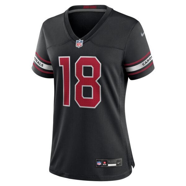 Arizona Cardinals Nike Alternate Game Jersey - Black - Marvin Harrison Jr. - Womens - Image 2
