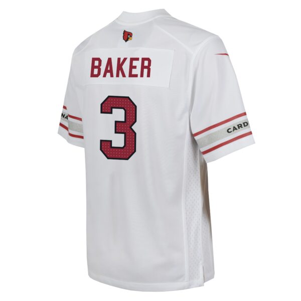 Arizona Cardinals Nike Game Road Jersey - White - Budda Baker - Youth - Image 2