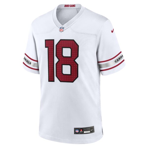 Arizona Cardinals Nike Game Road Jersey - White - Marvin Harrison Jr. - Mens - Image 2