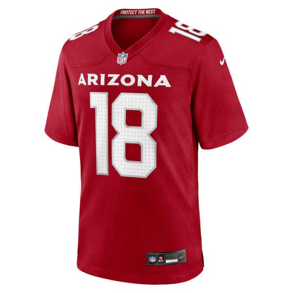 Arizona Cardinals Nike Home Game Jersey - Cardinal - Marvin Harrison Jr. - Mens - Image 2