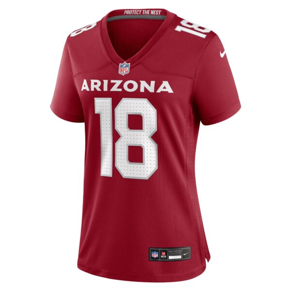 Arizona Cardinals Nike Home Game Jersey - Cardinal - Marvin Harrison Jr. - Womens - Image 2