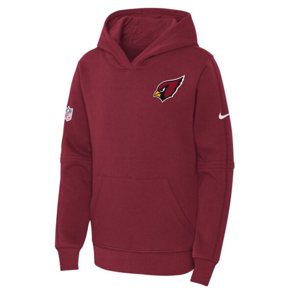 Arizona Cardinals Nike Sideline Hoodie - Red - Youth - Image 2