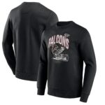Atlanta Falcons End Around Helmet Graphic Crew Sweatshirt - Mens