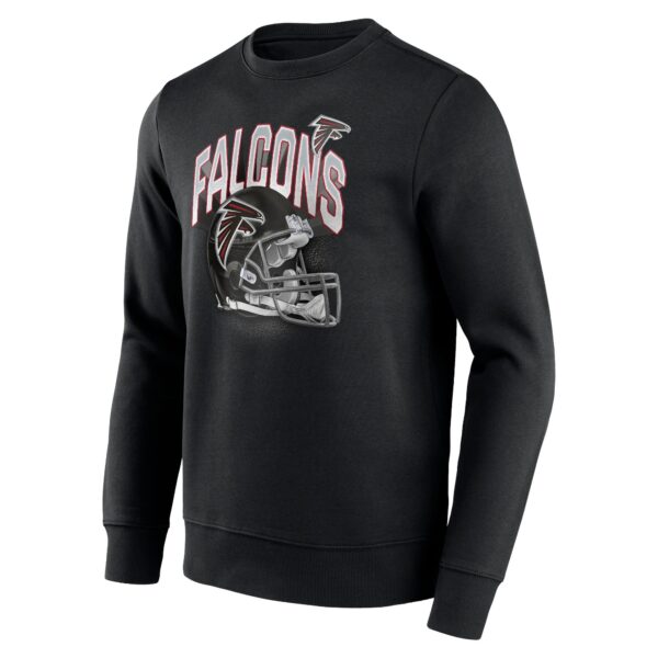 Atlanta Falcons End Around Helmet Graphic Crew Sweatshirt - Mens - Image 2