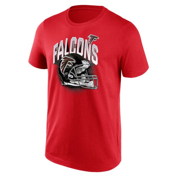 Atlanta Falcons End Around Helmet Graphic T-Shirt - Mens - Image 2