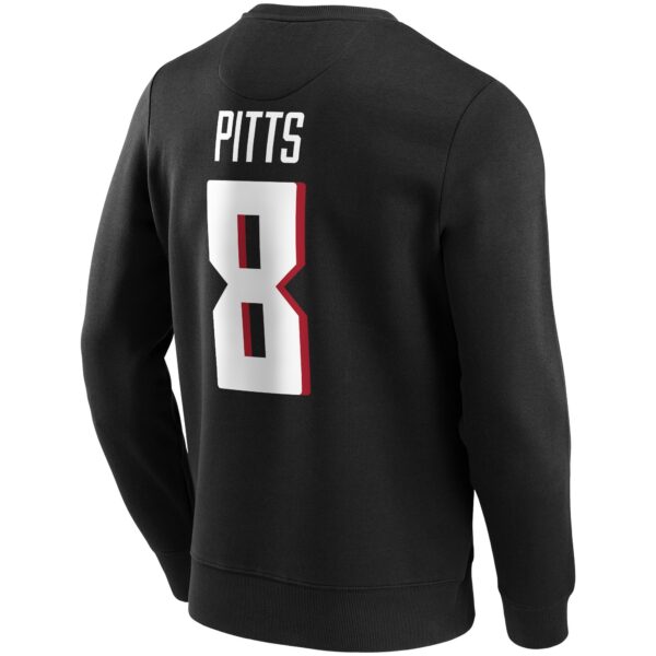 Atlanta Falcons Home Name & Number Crew Sweatshirt - Kyle Pitts - Mens - Image 2