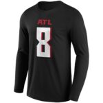 Atlanta Falcons Home Name & Number Long Sleeve T-Shirt - Kyle Pitts - Mens