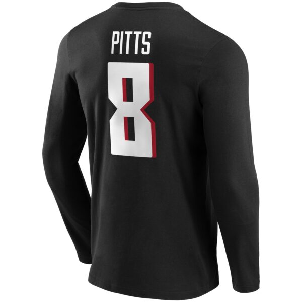 Atlanta Falcons Home Name & Number Long Sleeve T-Shirt - Kyle Pitts - Mens - Image 2