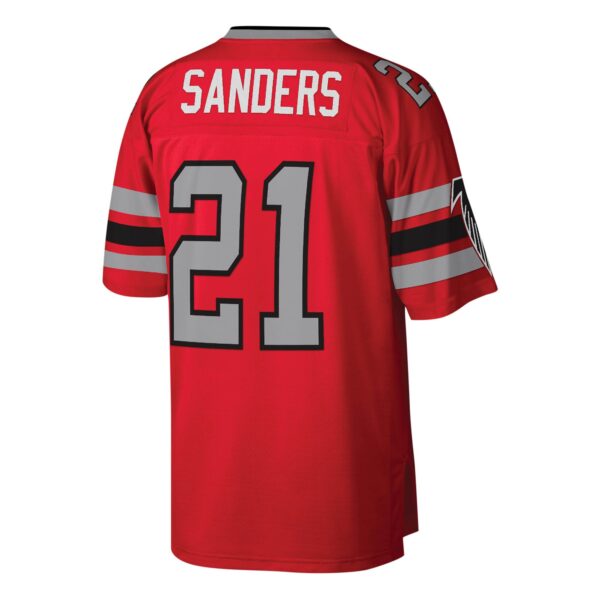 Atlanta Falcons Mitchell & Ness 1989 Deion Sanders Jersey - Red - Image 2