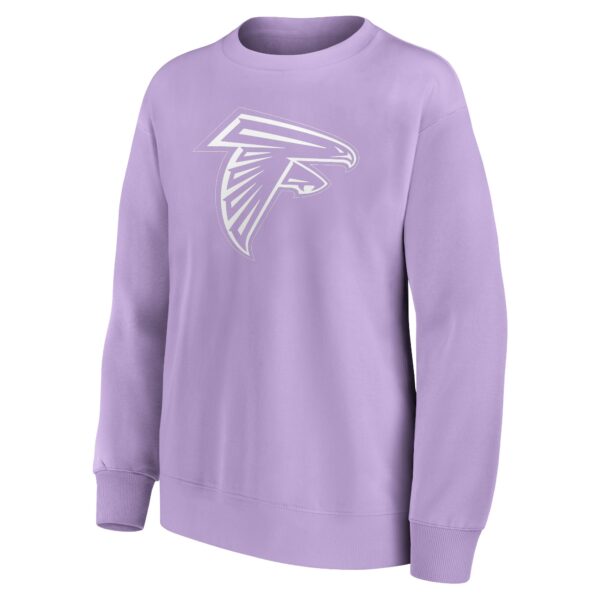Atlanta Falcons Mono Logo Graphic Oversized Crew Sweatshirt - Womens - Image 2