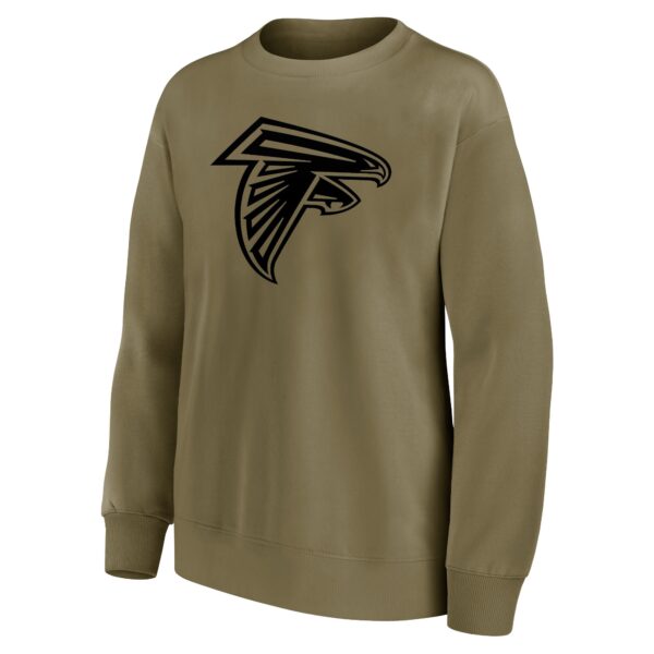 Atlanta Falcons Mono Logo Graphic Oversized Crew Sweatshirt - Womens - Image 2