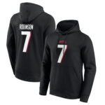 Atlanta Falcons Name & Number Graphic Hoodie - Bijon Robinson 7 - Mens