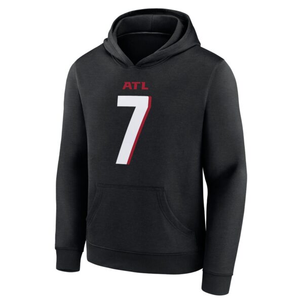 Atlanta Falcons Name & Number Graphic Hoodie - Bijon Robinson 7 - Youth - Image 2