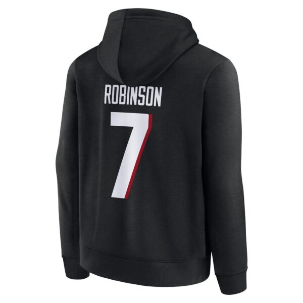 Atlanta Falcons Name & Number Graphic Hoodie - Bijon Robinson 7 - Youth - Image 3