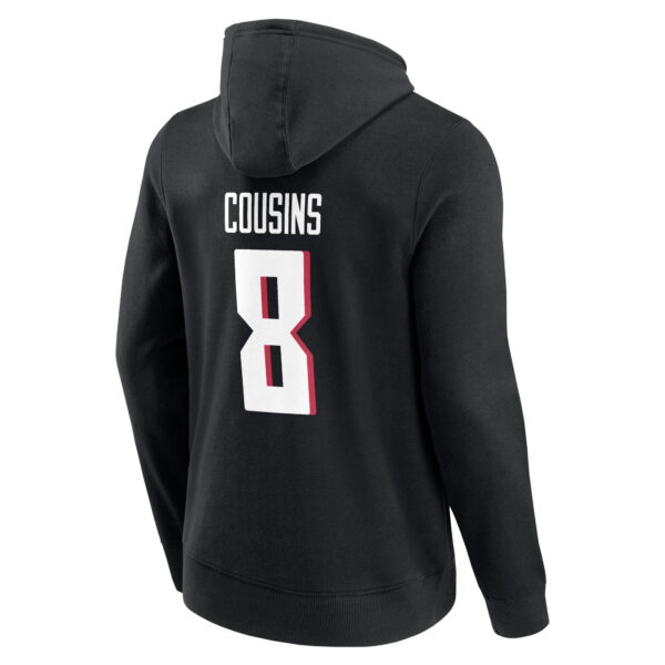 Atlanta Falcons Name & Number Graphic Hoodie - Kirk Cousins 8 - Mens - Image 3