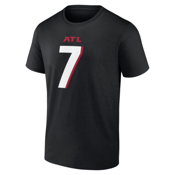 Atlanta Falcons Name & Number Graphic T-Shirt - Bijon Robinson 7 - Mens - Image 2