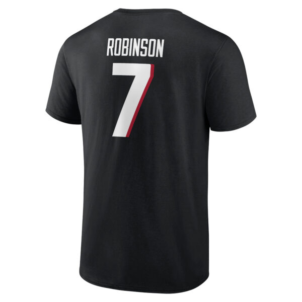 Atlanta Falcons Name & Number Graphic T-Shirt - Bijon Robinson 7 - Mens - Image 3