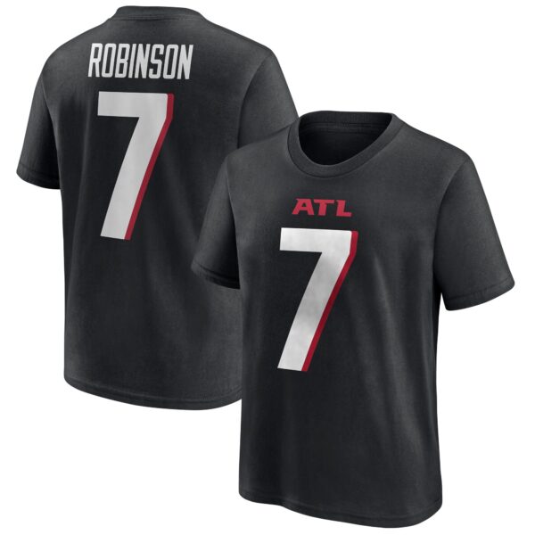 Atlanta Falcons Name & Number Graphic T-Shirt - Bijon Robinson 7 - Youth