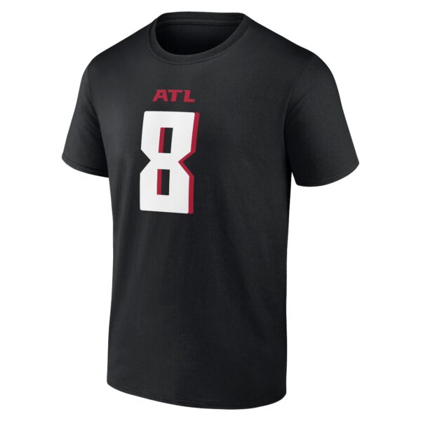 Atlanta Falcons Name & Number Graphic T-Shirt - Kirk Cousins 8 - Mens - Image 2