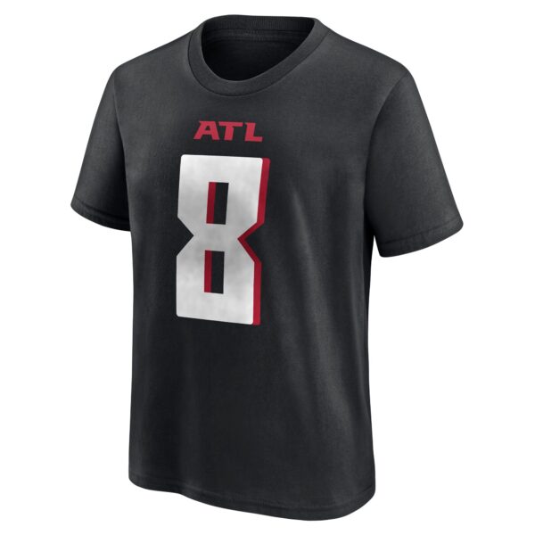 Atlanta Falcons Name & Number Graphic T-Shirt - Kirk Cousins 8 - Youth - Image 2