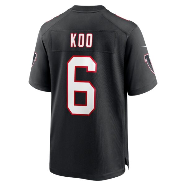 Atlanta Falcons Nike Alternate Game Jersey - Black - Younghoe Koo - Mens - Image 3