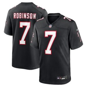 Atlanta Falcons Nike Game Alternate Jersey - Black - Bijan Robinson - Mens