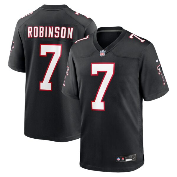 Atlanta Falcons Nike Game Alternate Jersey - Black - Bijan Robinson - Mens