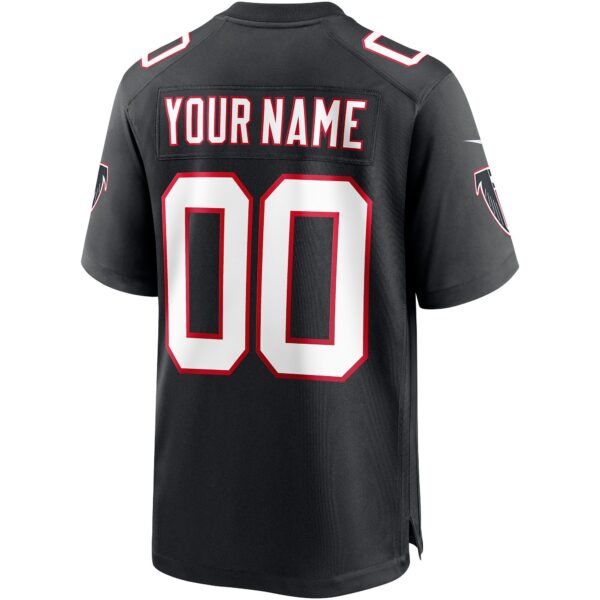 Atlanta Falcons Nike Game Alternate Jersey - Black - Custom - Mens - Image 2