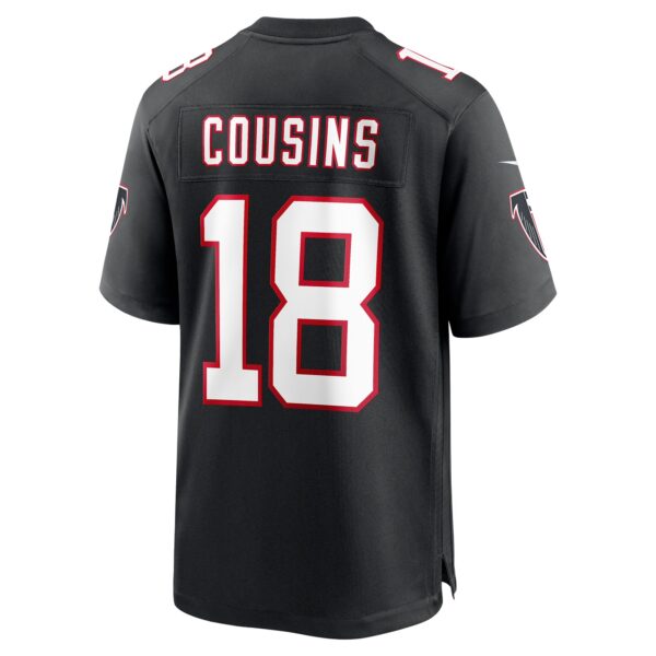 Atlanta Falcons Nike Game Alternate Jersey - Black - Kirk Cousins - Mens - Image 3