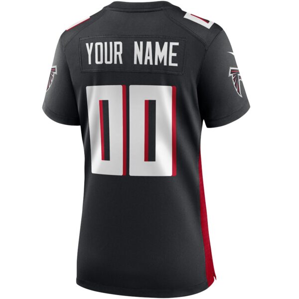 Atlanta Falcons Nike Home Game Jersey - Black - Custom - Womens - Image 2