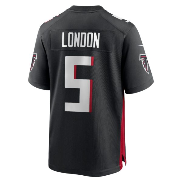 Atlanta Falcons Nike Home Game Jersey - Black - Drake London - Mens - Image 2