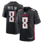 Atlanta Falcons Nike Home Game Jersey - Black - Kyle Pitts - Mens