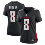 Atlanta Falcons Nike Home Game Jersey - Black - Kyle Pitts Sr. - Womens