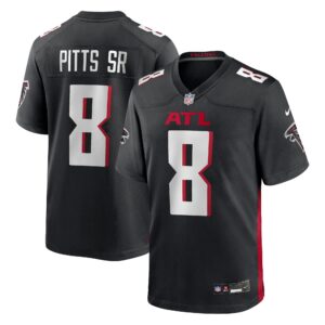Atlanta Falcons Nike Home Game Jersey - Black - Kyle Pitts Sr. - Youth
