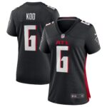 Atlanta Falcons Nike Home Game Jersey - Black - Younghoe Koo - Womens