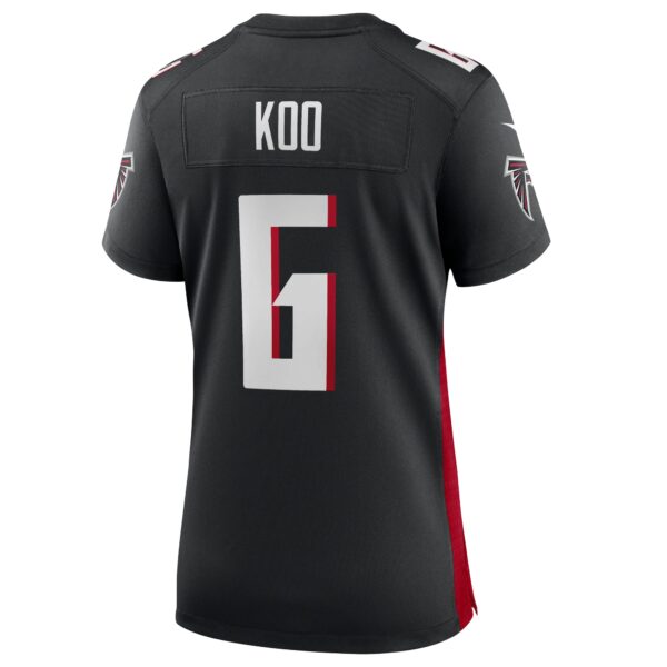 Atlanta Falcons Nike Home Game Jersey - Black - Younghoe Koo - Womens - Image 3