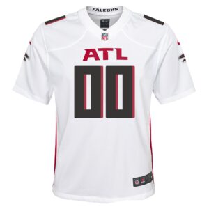 Atlanta Falcons Nike Road Game Jersey - White - Custom - Youth