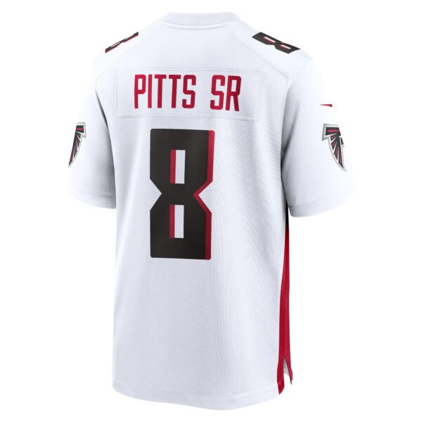 Atlanta Falcons Nike Road Game Jersey - White - Kyle Pitts Sr. - Mens - Image 3