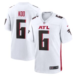 Atlanta Falcons Nike Road Game Jersey - White - Younghoe Koo - Youth