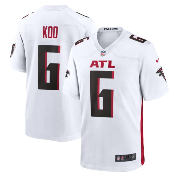 Atlanta Falcons Nike Road Game Jersey - White - Younghoe Koo - Youth