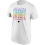 Atlanta Falcons Pride Graphic T-Shirt - White - Mens