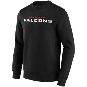 Atlanta Falcons Primary Colour Wordmark Crew Sweatshirt - Mens - Big & Tall