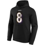 Baltimore Ravens Alternate Name & Number Hoodie - Lamar Jackson - Mens - Big & Tall