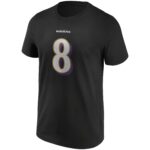 Baltimore Ravens Alternate Name & Number T-Shirt - Lamar Jackson - Mens - Big & Tall