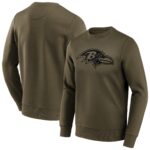 Baltimore Ravens Fashion Preferred Logo Crew Sweatshirt - Big & Tall - Mens